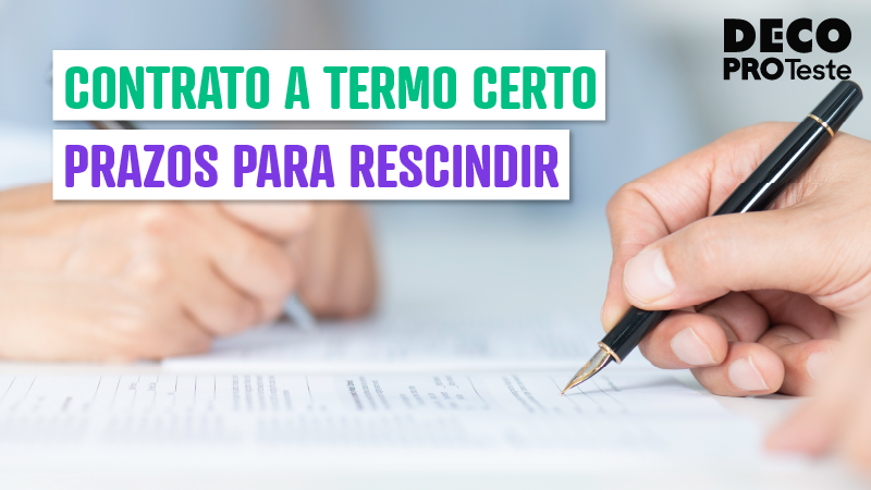 aviso para rescindir contrato a termo certo